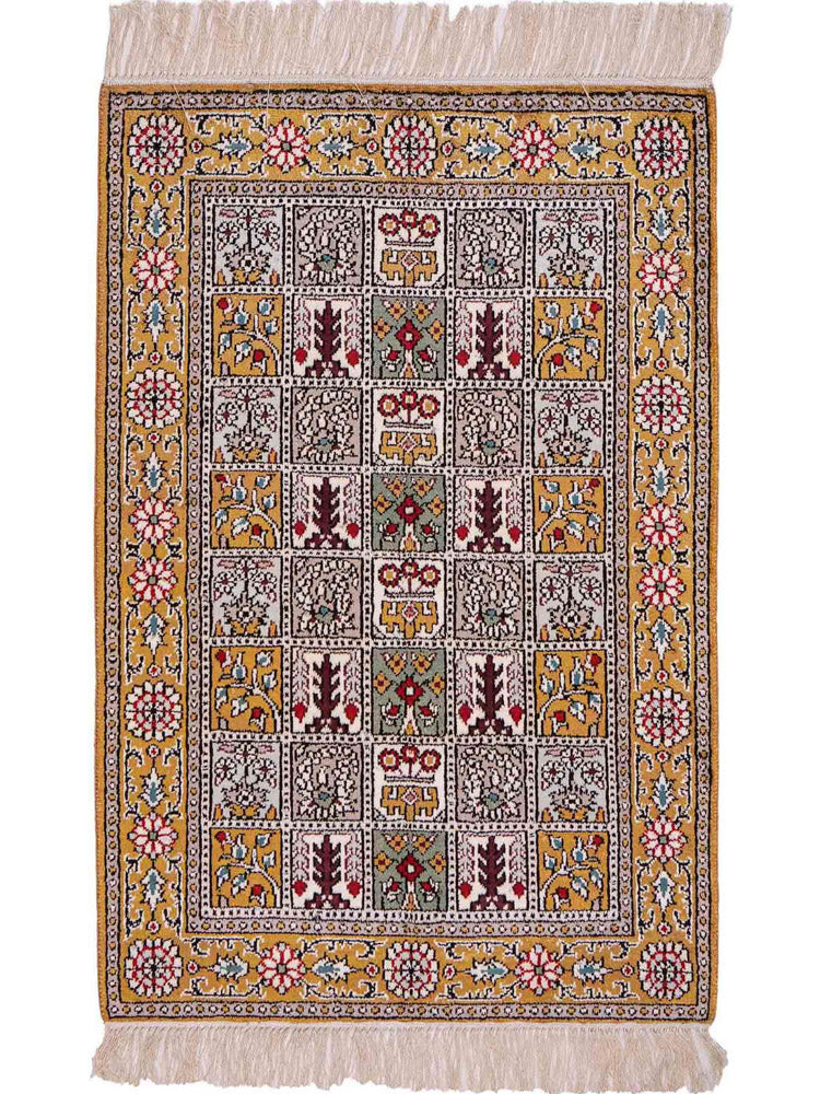 China Seide Teppich 63x92cm - Orientteppich - mehrfarbig