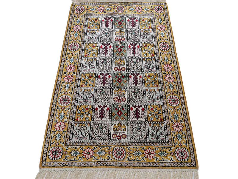 China Seide Teppich 63x92cm - Orientteppich - mehrfarbig