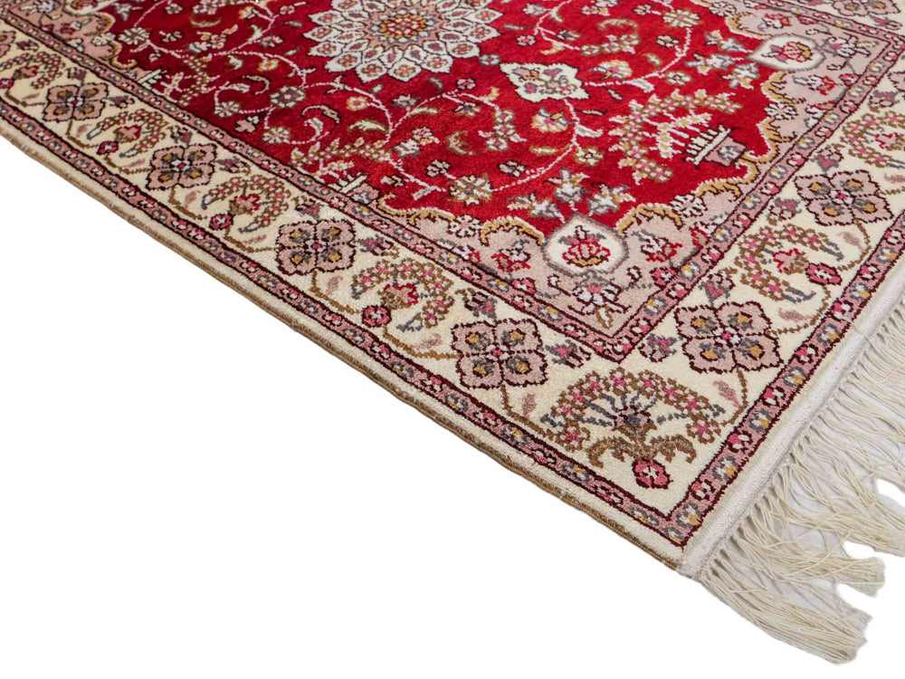 China Seide Teppich 60x91cm - Orientteppich - rot