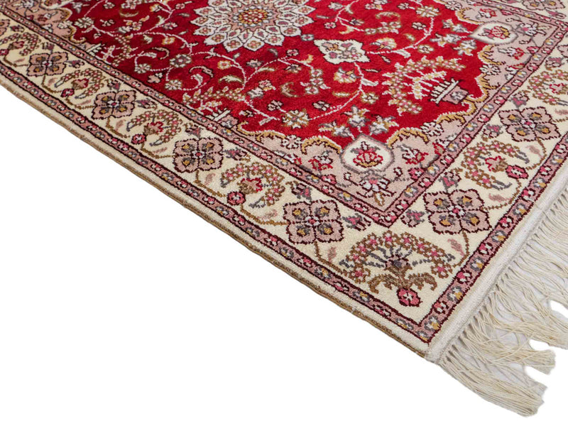 China Seide Teppich 60x91cm - Orientteppich - rot
