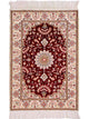 China Seide Teppich 63x90cm - Orientteppich - dunkelblau