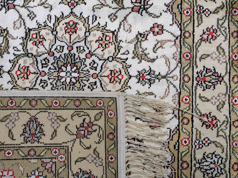 China Seide Teppich 61x91cm - Orientteppich - beige
