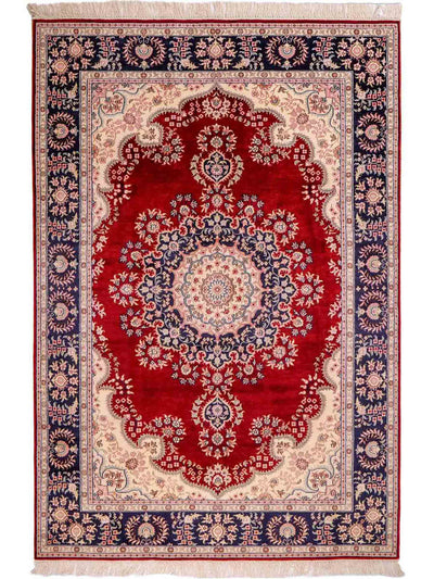 China Seide Teppich 121x186cm - Orientteppich - rot