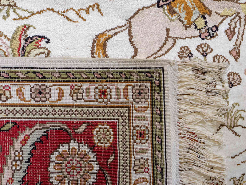 China Seide Teppich 125x184cm - Orientteppich - beige
