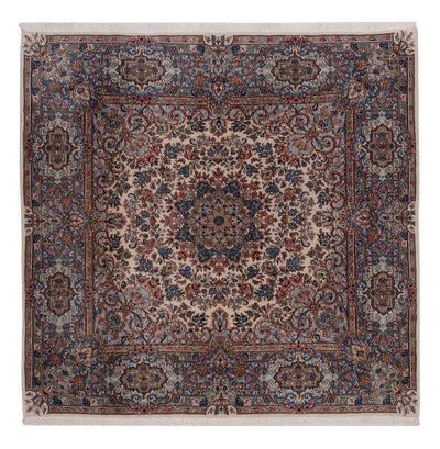 Kerman Teppich 176x176cm - Perserteppich - dunkelbeige