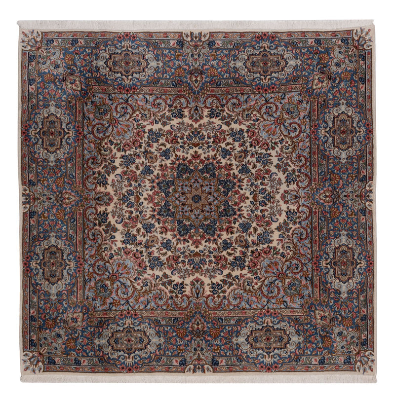 Kerman Teppich 176x176cm - Perserteppich - dunkelbeige