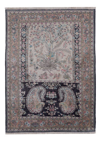 Kaschmir Seide Teppich 123x178cm - Orientteppich - beige – product image
