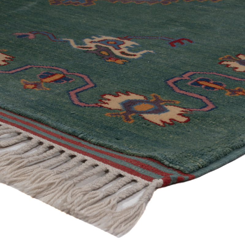 Ziegler Teppich 150x180cm - Orientteppich - grün