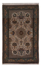 Ghom Teppich 135x226cm - Perserteppich - dunkelbeige