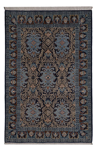 Keshan Teppich 134x208cm - Perserteppich - petrolblau – product image