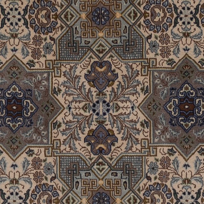 Keshan Teppich 137x199cm - Perserteppich - dunkelbeige