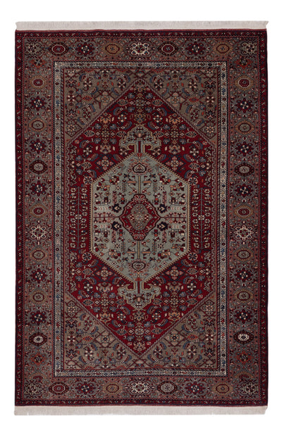Gholtogh Teppich 137x207cm - Perserteppich - dunkelrot