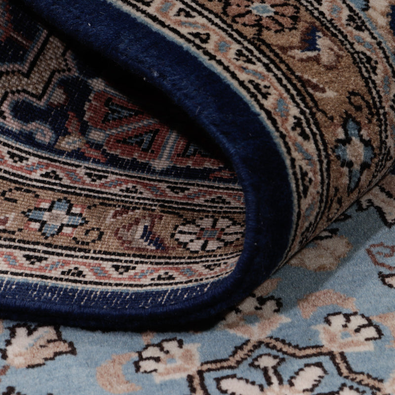 Ghom Teppich 140x209cm - Perserteppich - blau