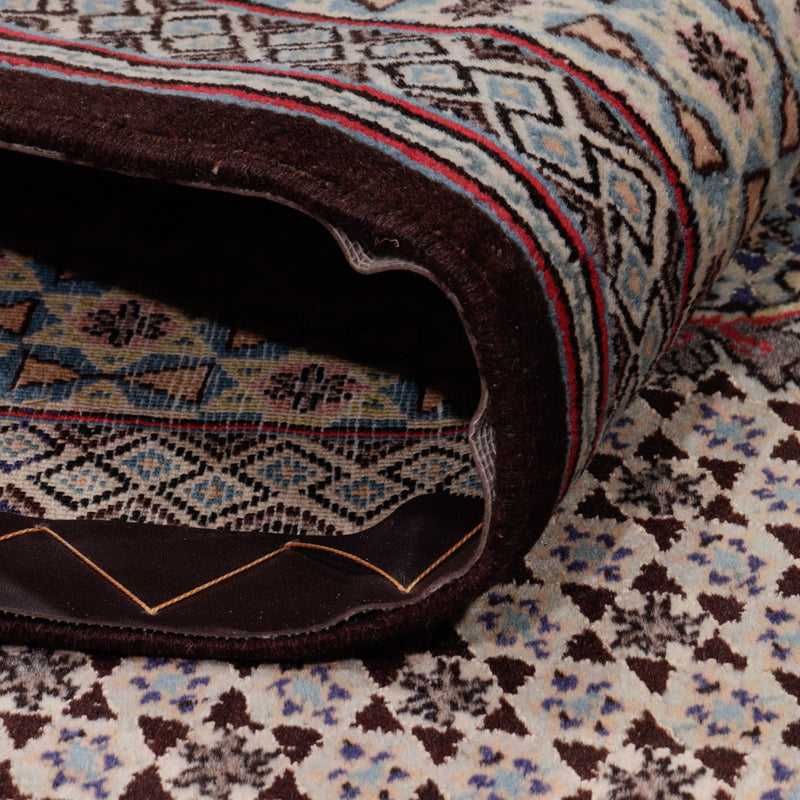 Täbriz - 50 Raj Teppich 135x202cm - Perserteppich - dunkelbeige