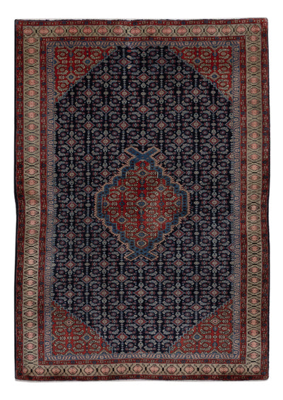Ardebil Teppich 134x200cm - Perserteppich - dunkelblau