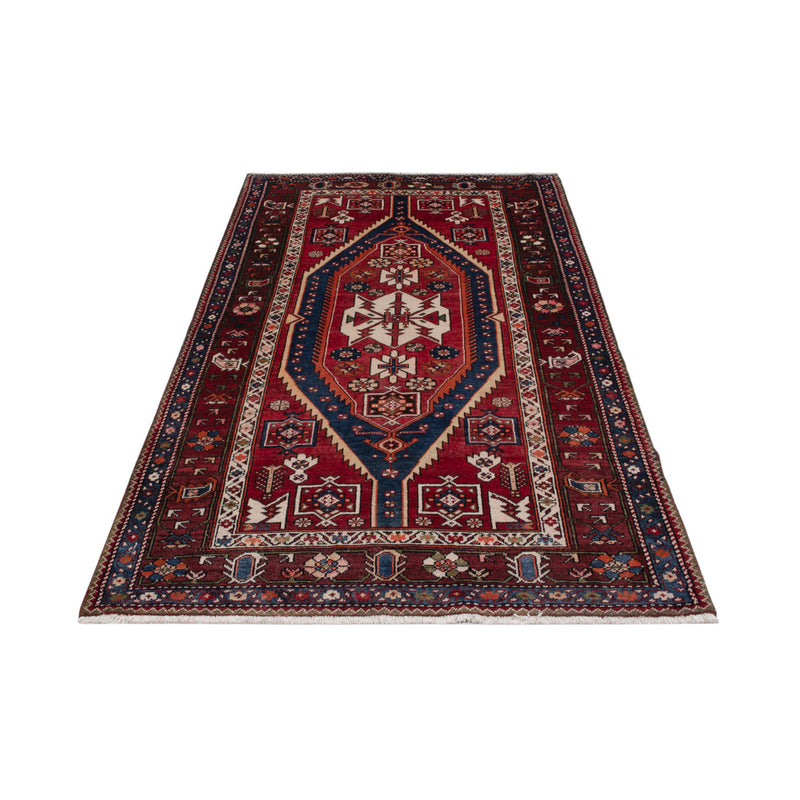Hamadan Teppich 130x227cm - Perserteppich - hellrot