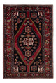 Hamadan Teppich 136x202cm - Perserteppich - dunkelblau
