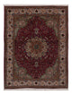 Täbriz Teppich 147x195cm - Perserteppich - weinrot