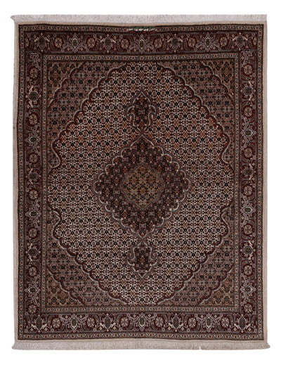 Täbriz Teppich 155x203cm - Perserteppich - dunkelbeige
