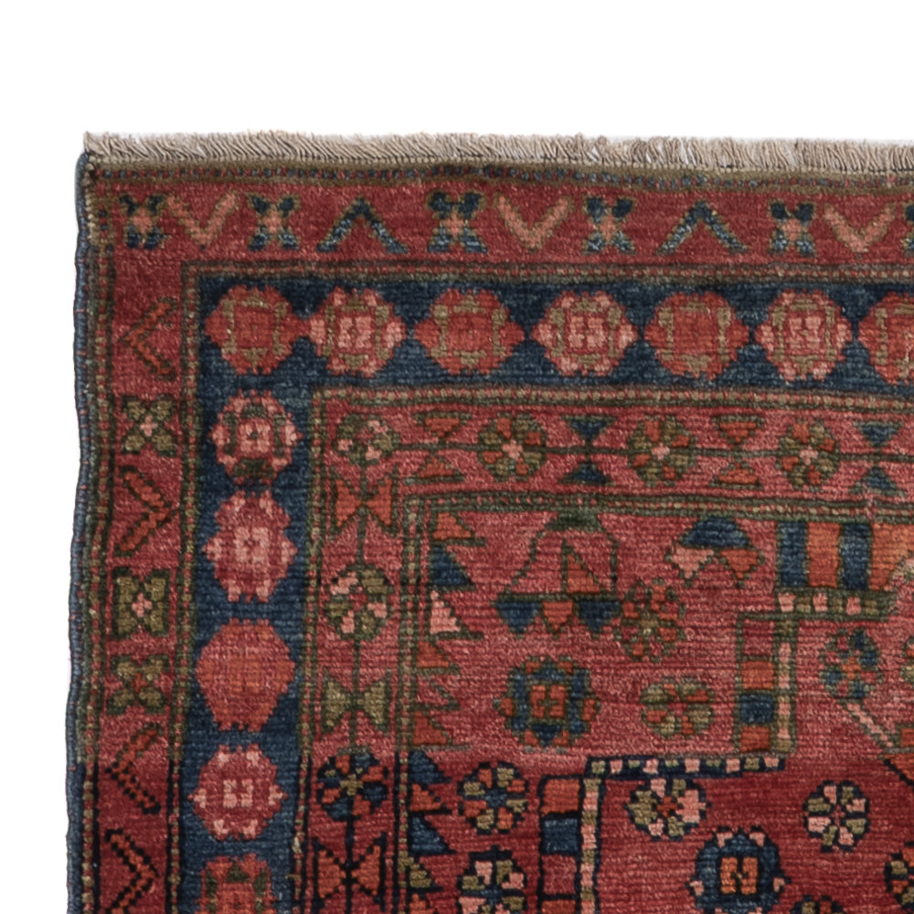 Hamadan Teppich 125x220cm - Perserteppich - rot
