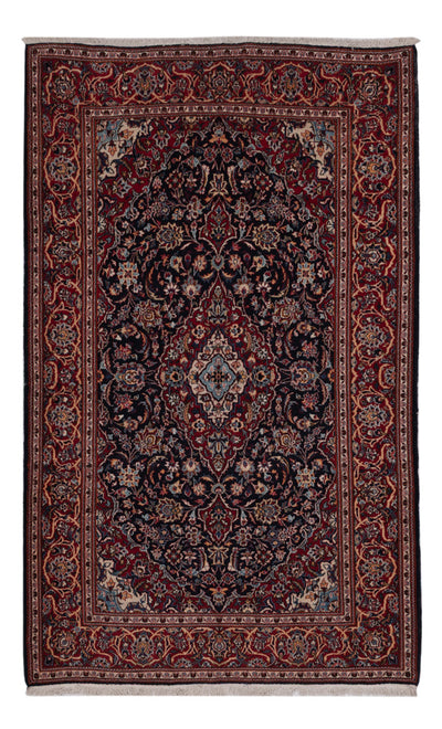 Keshan Teppich 137x220cm - Perserteppich - dunkelblau