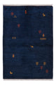 Gabbeh Teppich - Perser - 124 x 186 cm - dunkelblau