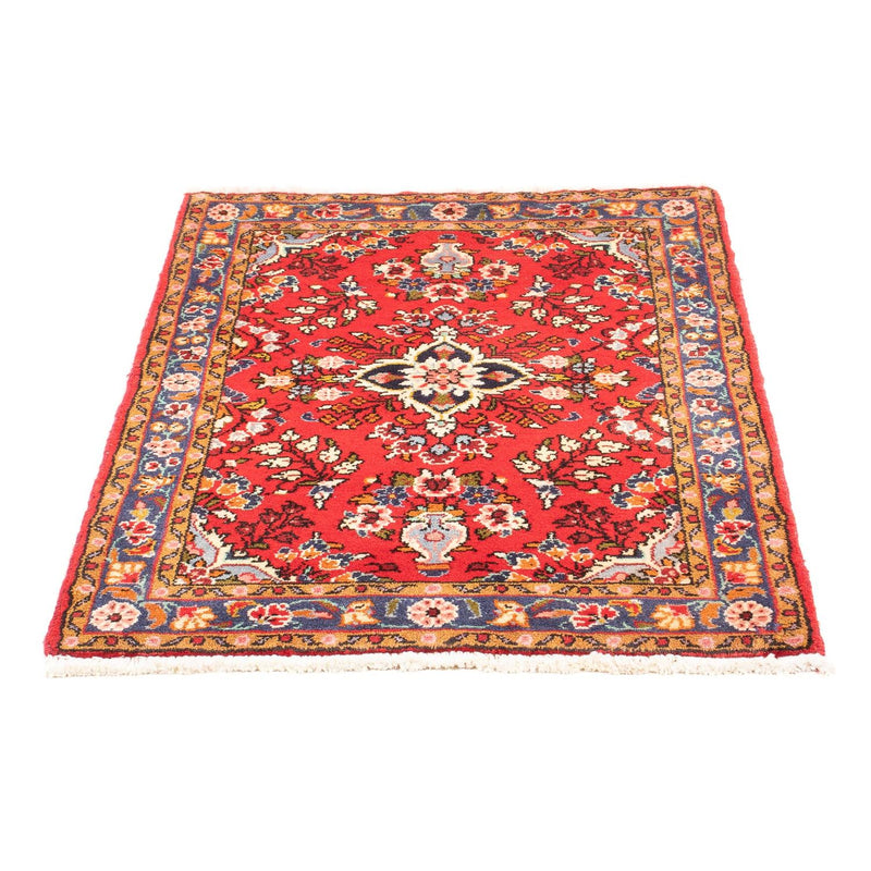 Hamadan Teppich 68x97cm - Perserteppich - rot