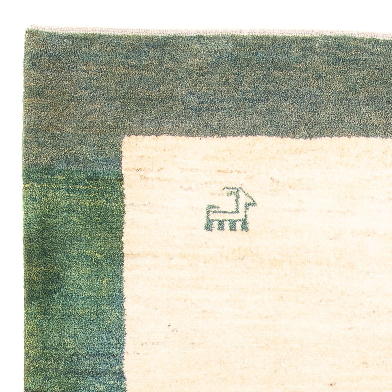 Gabbeh Persisch Teppich 99x172cm - Perserteppich Wollteppich - grün