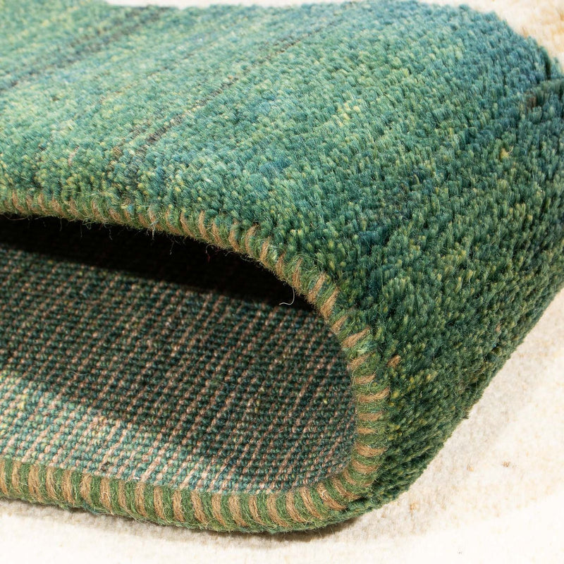 Gabbeh Persisch Teppich 99x172cm - Perserteppich Wollteppich - grün