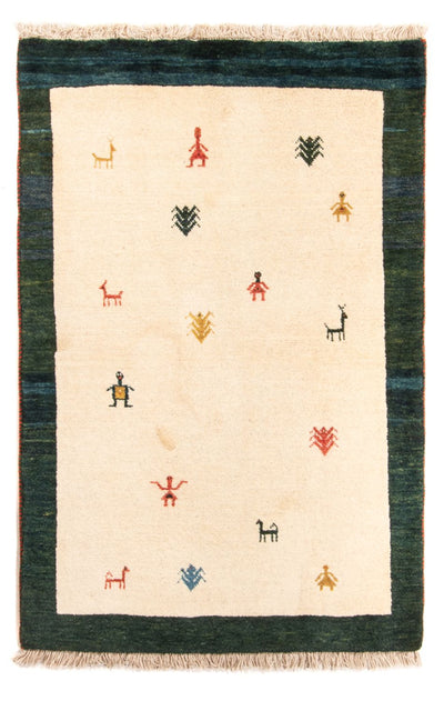 Gabbeh Persisch Teppich 100x152cm - Perserteppich Wollteppich - mehrfarbig