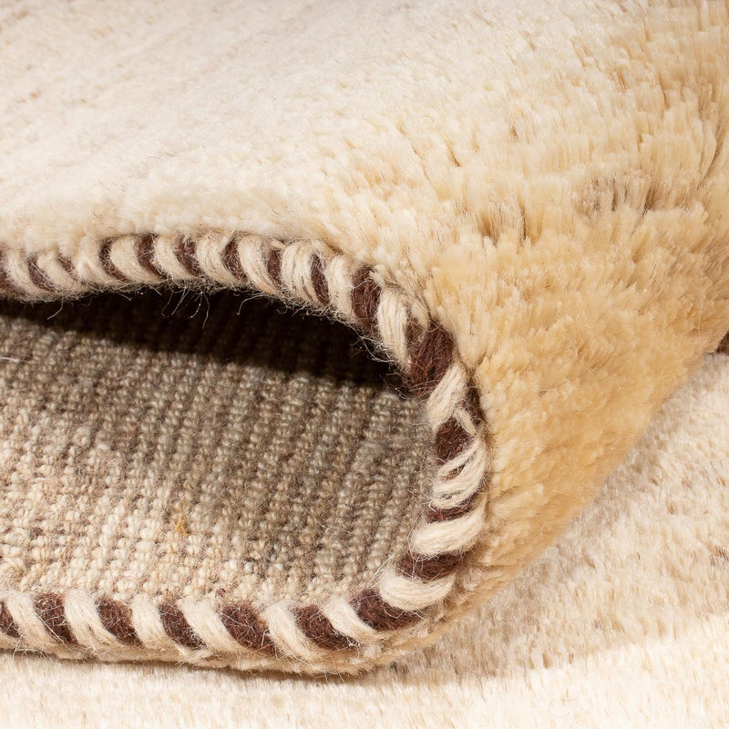 Berber Teppich 164x203cm - Wollteppich - beige