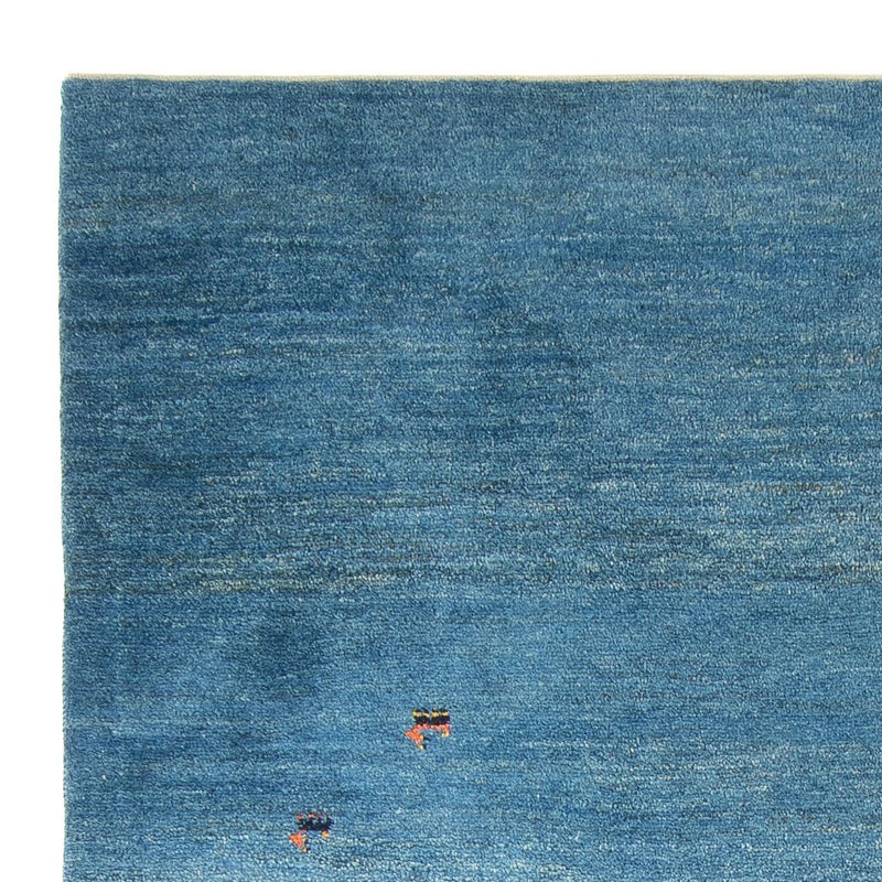 Gabbeh Persisch Teppich 170x239cm - Perserteppich Wollteppich - blau