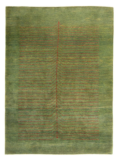 Gabbeh Persisch Teppich 173x241cm - Perserteppich Wollteppich - grün