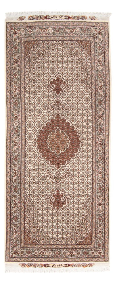 Täbriz - 50 Raj Teppich 82x212cm - Perserteppich - beige