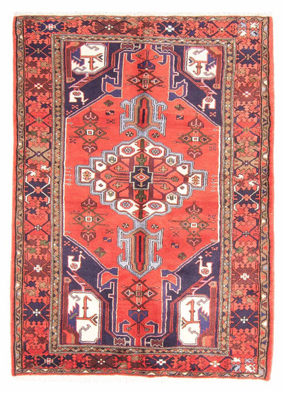 Hamadan Teppich 135x185cm - Perserteppich - rot