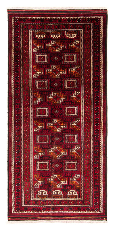Belutsch Teppich 90x190cm - Orientteppich - rot