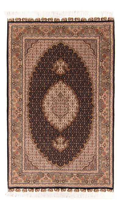 Täbriz - 50 Raj Teppich 103x160cm - Perserteppich - dunkelblau