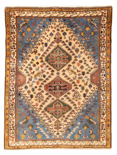 Yalameh Teppich 120x158cm - Perserteppich - blau