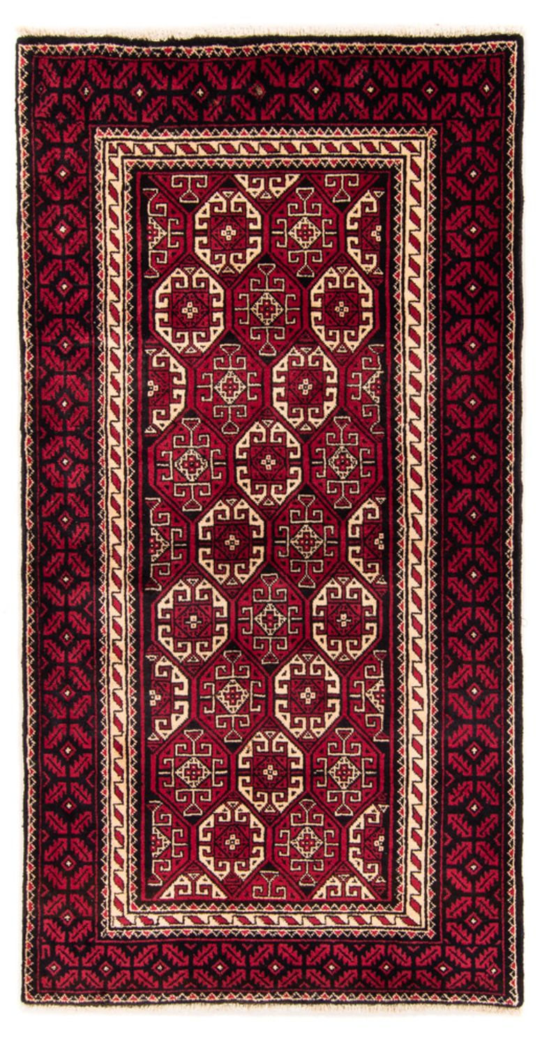 Belutsch Teppich 102x198cm - Orientteppich - rot