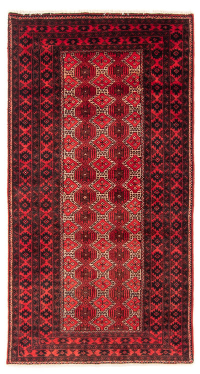 Belutsch Teppich 95x191cm - Orientteppich - rot