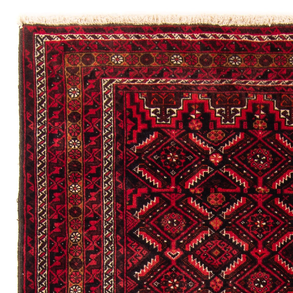 Belutsch Teppich 102x182cm - Orientteppich - dunkelblau