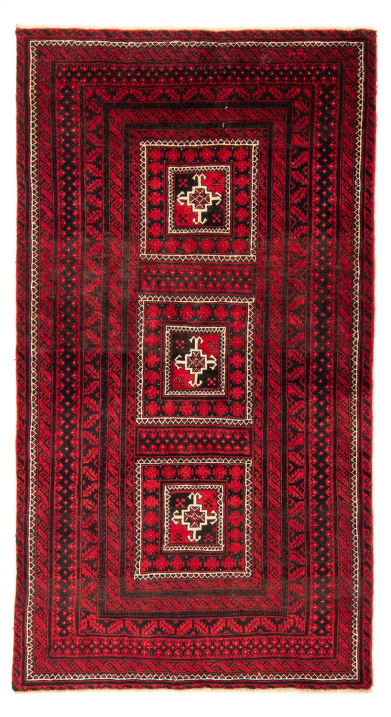Belutsch Teppich 125x237cm - Orientteppich - rot