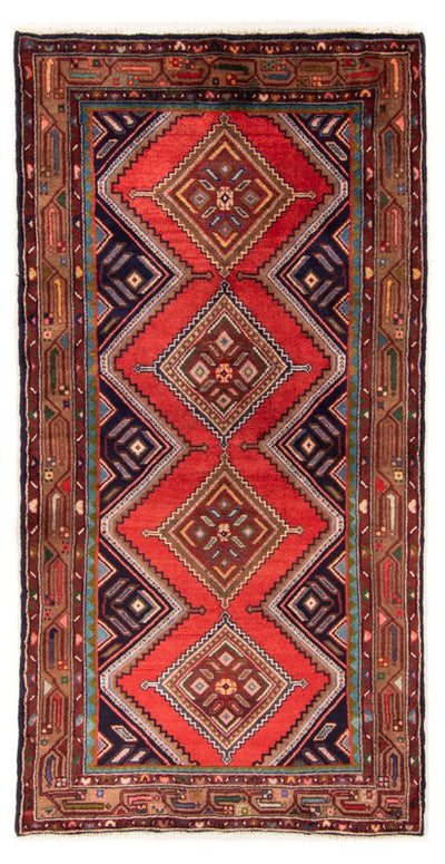 Hamadan Teppich 102x202cm - Perserteppich - rot
