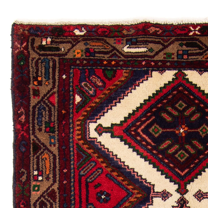 Hamadan Teppich 98x201cm - Perserteppich - rot