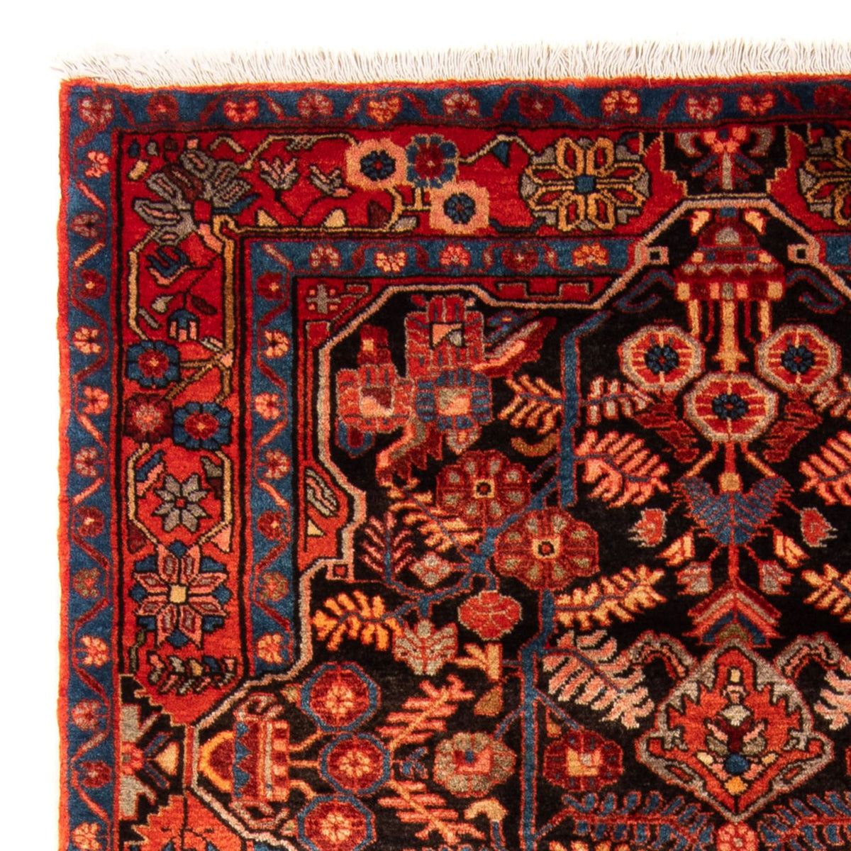 Nahavand Teppich 122x196cm - Perserteppich - dunkelblau