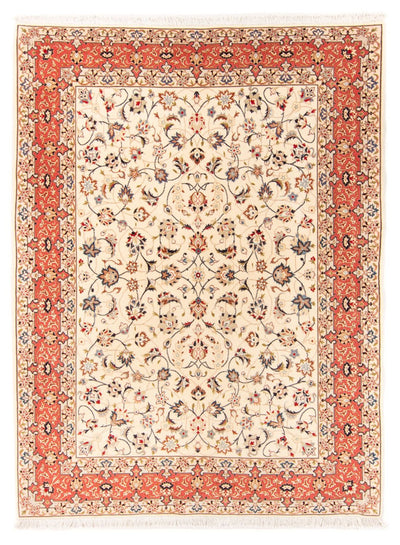 Täbriz - 50 Raj Teppich 154x210cm - Perserteppich - creme