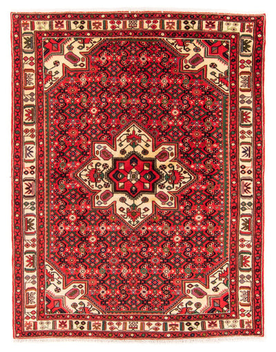 Hosseinabad Teppich 150x198cm - Perserteppich - rot
