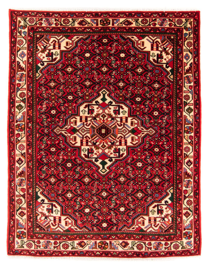 Hosseinabad Teppich 153x198cm - Perserteppich - rot