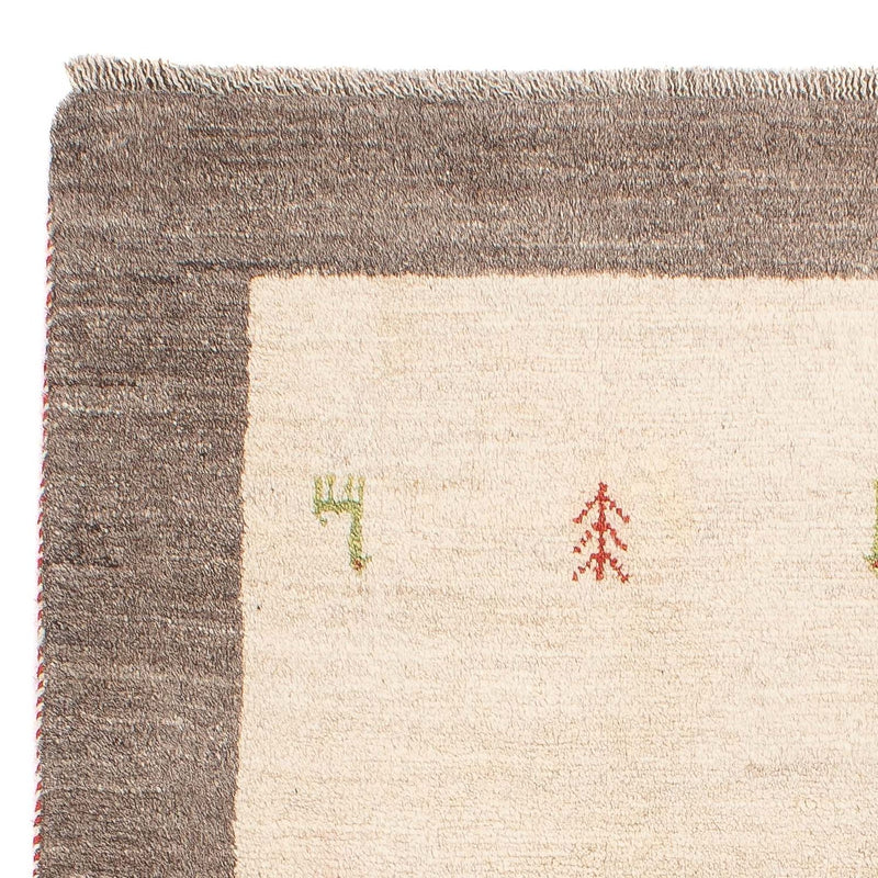 Gabbeh Persisch Teppich 77x125cm - Perserteppich Wollteppich - natur