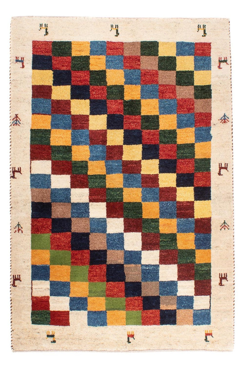 Gabbeh Persisch Teppich 86x125cm - Perserteppich Wollteppich - mehrfarbig